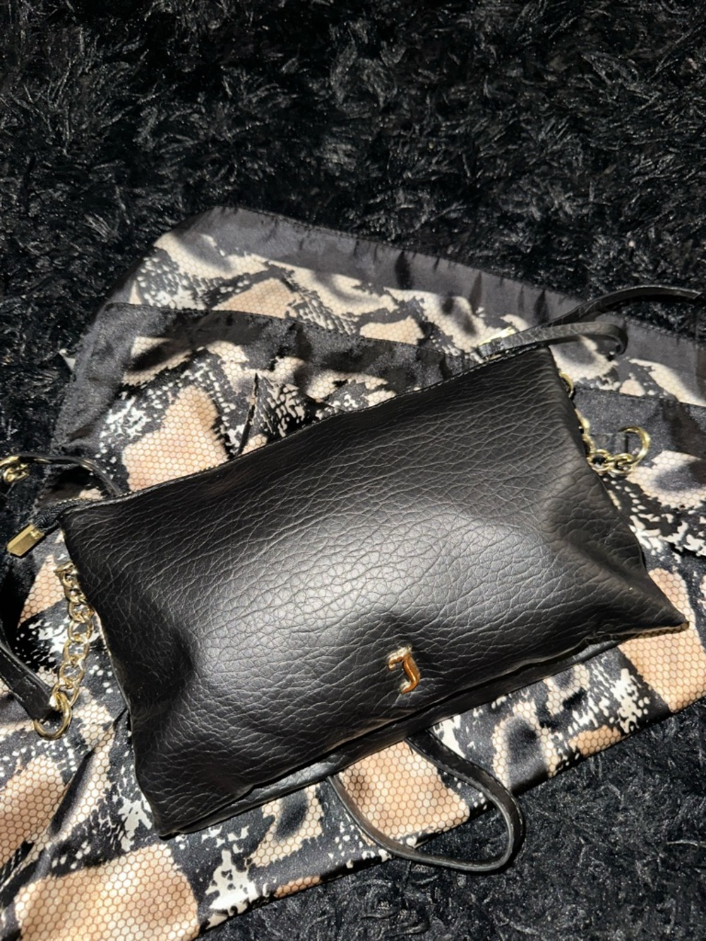 Juicy couture purse black leather bag
